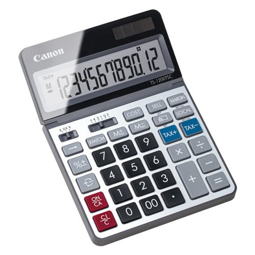 Canon TS-1200TSC 12 Digit Desktop Calculator Multicoloured 2468C002 - CO10463