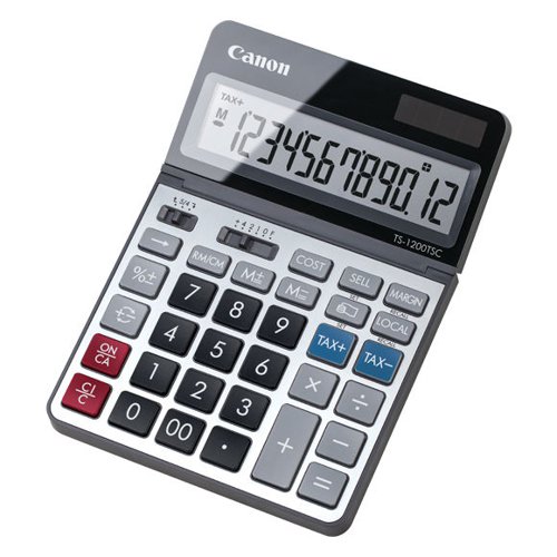 Canon TS-1200TSC 12 Digit Desktop Calculator Multicoloured 2468C002 - CO10463