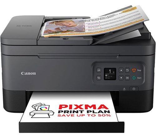 CO19252 Canon PIXMA TS7450i 3-in-1 A4 Colour Wireless Inkjet Photo Printer Black 5449C008