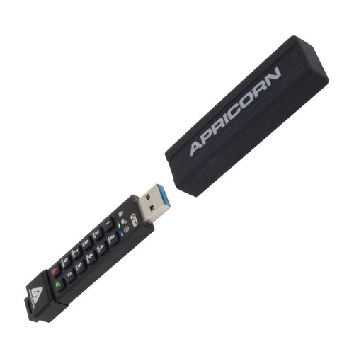Apricorn Aegis Secure Key 3NX Flash Drive 16GB Black ASK3-NX-16GB USB Memory Sticks APC91464