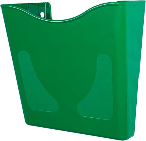 Deflecto Traffic light coloured A4 Portrait wall pocketpack of 3 with hanging brackets