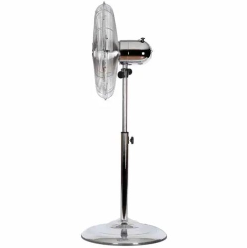 This Igenix 16 Inch Pedestal Fan is very stylish, with an all metal construction and a weighted base for extra stability. It is ideal for use in the home, office, conservatory, garage, outbuilding, mobile home or caravan. This fan has 55 Watts of power and 3 speed settings. It has an adjustable stem, allowing you to alter the height while the mesh guard offers added protection against the spinning blades. The oscillating feature allows the fan to turn from left to right, evenly distributing cool air.