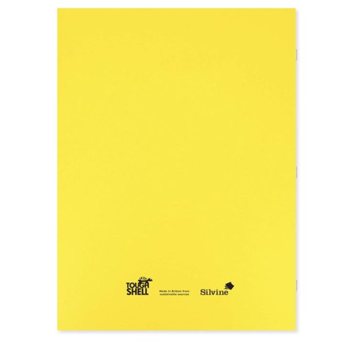SV43608 Silvine Tough Shell Exercise Book A4+ Yellow (Pack of 25) EX154