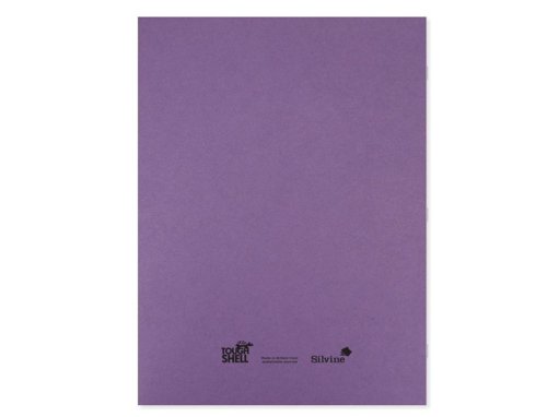 Silvine Tough Shell Exercise Book A4+ Purple (Pack of 25) EX157 Exercise Books & Paper SV43658