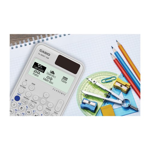 Casio FX-85GT CW ClassWiz Scientific Calculator Dual Powered White FX85GTCWWEWUT
