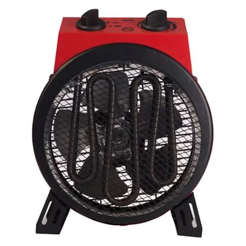 Igenix 3000W Industrial Drum Fan Heater 2 Heat Settings Red IG9301 Heaters PIK05582