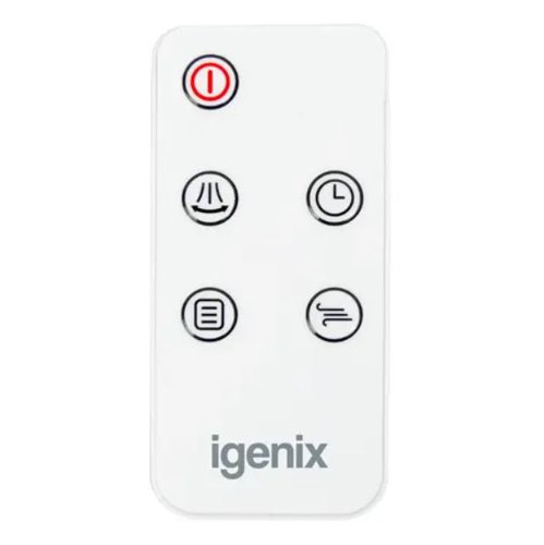 PIK09157 | The Igenix 43 Inch Digital Tower Fan has 3 wind speed settings and 3 wind modes, normal, natural and night, it is the ideal tower fan for users who want a powerful, directional cooling product for their living room, bedroom or office. This portable fan can be operated by using the onboard button control panel or by the remote control. Smooth 85 degree horizontal oscillation helps keep the IGFD6035W operating quietly for minimal disturbance.