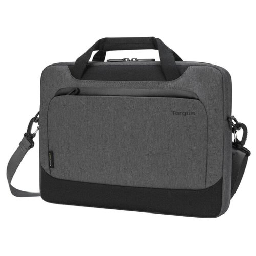 Targus Cypress 14 Inch Notebook Briefcase with EcoSmart 380x40x325mm Grey/Black TBS92602GL TU02989 Buy online at Office 5Star or contact us Tel 01594 810081 for assistance