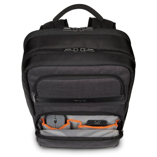 Targus CitySmart 15.6 Inch Notebook Backpack 153x305x470mm Black/Grey TSB912EU Targus