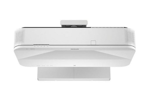 The EB-810E projector is Epsons first 4KE super-ultra-short-throw laser display designed for businesses, hybrid working and immersive spaces. The EB-810E can be placed just centimetres away from a wall to create bright 4KE images up to 160 inches. It projects content in stunning clarity and offers a low cost, energy efficient large display solution with a convenient and quick set up.