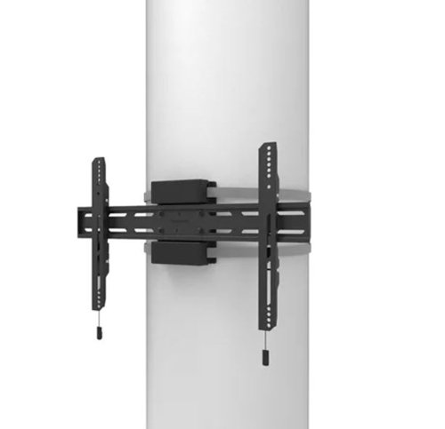 The Neomounts Select is a fixed pillar mount for screens up to 75 inches with a maximum weight capacity of 50kg. The mount is suitable for 250-1000mm cylinder, square and rectangular pillars. Individual bracket height and level adjustment are available for the perfect installation. With a depth of 67mm it is suitable for screens that meet VESA hole pattern 200x100 to 600x400 mm. The pillar mount has a strap of 3500mm and can be locked if required with the anti-theft screw provided or with a padlock (not included). The mount features a nifty magnetic pull and release system, that allows you to attach the TV in a secure, safe and solid manner. Afterwards, the pull and release straps can be easily hidden behind the screen by clicking the magnet to the mount. The ratchet clamp ensures easy installation, as well as the separate magnetic spirit level tool that is included.