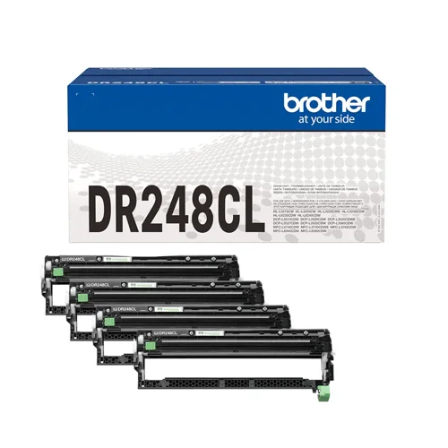 BRDR248CL | When it comes to office printing, you can rely on Brother’s DR-248CL Drum Unit Pack to ensure your printer remains in perfect working order and your printouts stay crystal clear.Though it can be tempting to buy less expensive, non-branded supplies, you should remember that installing cheap drum units in your Brother laser printer can not only affect the quality of your prints but void your warranty and cause long-term damage to your machine.This genuine DR-248CL Drum Unit Pack keeps your printer performing just as it should, providing you with better value for money in the long run and impressive results, every time.