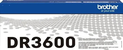 BRDR3600 | When it comes to office printing, you can rely on Brother’s DR-3600 Drum Unit Pack to ensure your printer remains in perfect working order and your printouts stay crystal clear.Though it can be tempting to buy less expensive, non-branded supplies, you should remember that installing cheap drum units in your Brother laser printer can not only affect the quality of your prints but void your warranty and cause long-term damage to your machine.This genuine DR-3600 Drum Unit Pack keeps your printer performing just as it should, providing you with better value for money in the long run and impressive results, every time.