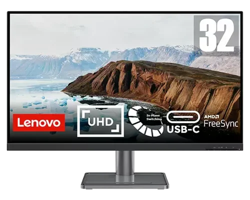 Lenovo L32p-30 31.5 Inch 3840 x 2160 Pixels 4K Ultra HD IPS Panel HDMI DisplayPort USB Hub Monitor