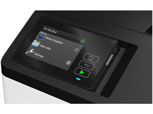With exceptional performance and secure design, the MS631dw delivers enhanced productivity of up to 47 pages per minute and a toner yield of up to 31,000 pages. Fast time to first print, superior print quality and easy-to-use touch screen.