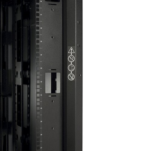 8APAR3350 | An industry standard server rack ready for medium to high density environments with height designed to easily fit through standard doorways. Wide rack design provides space for passing cabling from front-to-back and ensures plenty of clearance at the back for rack accessories and limits interference with IT device hot swap components. Very ideal for blade, converged, and hyperconverged devices. Deeper rack design provides enough rack mounting space for even the deepest devices and still plenty of room for vertically mounting accessories.