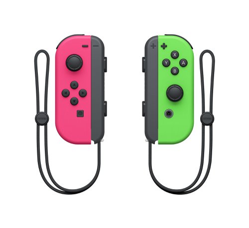 Nintendo Joy-Con Pair Neon Green and Neon Pink Gaming Controllers