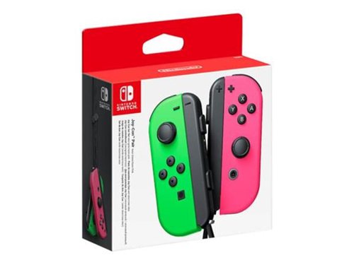 8NI2512366 | The versatile Joy-Con offer multiple surprising new ways for players to have fun. Two Joy-Con can be used independently in each hand, or together as one game controller when attached to the Joy-Con grip. They can also attach to the main console for use in handheld mode, or be shared with friends to enjoy two-player action in supported games. Each Joy-Con has a full set of buttons and can act as a standalone controller, and each includes an accelerometer and gyroscope motion sensor, making independent left and right motion control possible.