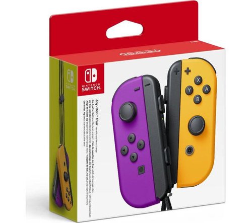 The versatile Joy-Con offer multiple surprising new ways for players to have fun. Two Joy-Con can be used independently in each hand, or together as one game controller when attached to the Joy-Con grip. They can also attach to the main console for use in handheld mode, or be shared with friends to enjoy two-player action in supported games. Each Joy-Con has a full set of buttons and can act as a standalone controller, and each includes an accelerometer and gyroscope motion sensor, making independent left and right motion control possible.