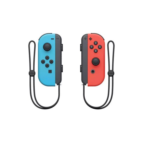 The versatile Joy-Con offer multiple surprising new ways for players to have fun. Two Joy-Con can be used independently in each hand, or together as one game controller when attached to the Joy-Con grip. They can also attach to the main console for use in handheld mode, or be shared with friends to enjoy two-player action in supported games. Each Joy-Con has a full set of buttons and can act as a standalone controller, and each includes an accelerometer and gyroscope motion sensor, making independent left and right motion control possible.