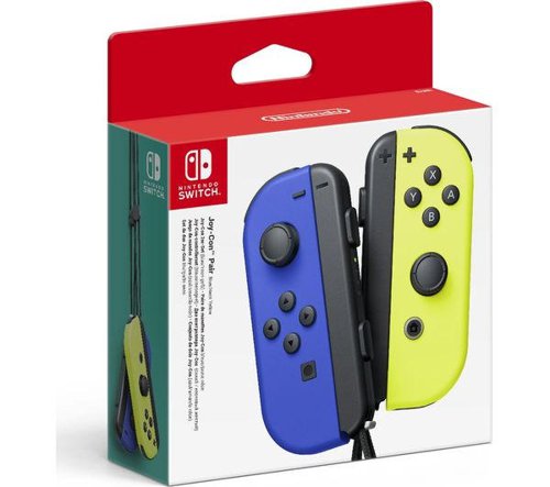 The versatile Joy-Con offer multiple surprising new ways for players to have fun. Two Joy-Con can be used independently in each hand, or together as one game controller when attached to the Joy-Con grip. They can also attach to the main console for use in handheld mode, or be shared with friends to enjoy two-player action in supported games. Each Joy-Con has a full set of buttons and can act as a standalone controller, and each includes an accelerometer and gyroscope motion sensor, making independent left and right motion control possible.