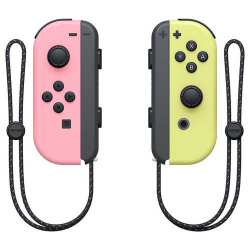 The versatile Joy-Con offer multiple surprising new ways for players to have fun. Two Joy-Con can be used independently in each hand, or together as one game controller when attached to the Joy-Con grip. They can also attach to the main console for use in handheld mode, or be shared with friends to enjoy two-player action in supported games. Each Joy-Con has a full set of buttons and can act as a standalone controller, and each includes an accelerometer and gyroscope motion sensor, making independent left and right motion control possible.