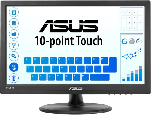 8ASVT168HR | 10-Point Multi-touch – An Incredibly Intuitive Touch ExperienceThe ASUS VT168HR touchscreen monitor combines 10-point multi-touch capability with superb image quality, flexible connectivity and great ergonomics. The precise and accurate multi-touch display — allowing up to 10 simultaneous touches — is optimized for use with Windows 10 , allowing you to work smarter and more efficiently.Windows 10 compatibleVT168HR has passed the tests and been confirmed that it has best compatibility and reliability with Windows10 operating system. Ensuring home and business users of Microsoft’s new operating system can benefit from ASUS Touch Monitor.The Touchscreen Monitor That Gives You Much MoreASUS Splendid Video Intelligence Technology employs a colour engine with eight preset modes. These allow you to adjust your display easily for the best colour accuracy and image fidelity, depending on what kind of content is being displayed. You can access the presets via a designated hotkey.Perfect Comfort and Flexibility for Home and OfficeDesigned With You in MindVT168HR has multiple video and peripheral connectors, including VGA and HDMI, making it suitable for use anywhere, either in the home or at the office.VT168HR features an elegant circular base with an ergonomically-designed tilting stand that lets you choose the ideal viewing position. The monitor is also VESA mount-compatible, making it easy to mount on a wall or monitor arm. Advanced power-saving features ensure low energy costs and maximum reliability, and it meets stringent environmental standards including RoHS, ENERGY STAR and TCO.Protect your eyes with ASUS Eye Care technologyVT168HR has undergone stringent performance tests and is awarded Flicker-free and Low Blue Light certifications by TÜV Rheinland laboratories, a global provider of technical, safety, and certification services, to show display quality with clear image and prevent users suffering from eye strain and fatigue.Ultra-low Blue Light MonitorThe TUV Rheinland-certified ASUS Blue Light Filter protects you from harmful blue light, and you can easily access its four different filter settings via a hotkey. VT168HR has undergone stringent performance tests and has been certified by TUV Rheinland laboratories, a global provider of technical, safety, and certification services, to be flicker-free and to emit low blue light levelsFlicker-free TechnologyIt's time to say goodbye to those tired, strained eyes. VT168HR features TUV Rheinland-certified ASUS Flicker-Free technology to reduce flicker for a comfortable viewing experience. This technology helps minimize instances of eyestrain and other damaging ailments, especially when you spend long, countless hours in front of a display watching favourite videos.
