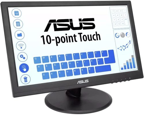 8ASVT168HR | 10-Point Multi-touch – An Incredibly Intuitive Touch ExperienceThe ASUS VT168HR touchscreen monitor combines 10-point multi-touch capability with superb image quality, flexible connectivity and great ergonomics. The precise and accurate multi-touch display — allowing up to 10 simultaneous touches — is optimized for use with Windows 10 , allowing you to work smarter and more efficiently.Windows 10 compatibleVT168HR has passed the tests and been confirmed that it has best compatibility and reliability with Windows10 operating system. Ensuring home and business users of Microsoft’s new operating system can benefit from ASUS Touch Monitor.The Touchscreen Monitor That Gives You Much MoreASUS Splendid Video Intelligence Technology employs a colour engine with eight preset modes. These allow you to adjust your display easily for the best colour accuracy and image fidelity, depending on what kind of content is being displayed. You can access the presets via a designated hotkey.Perfect Comfort and Flexibility for Home and OfficeDesigned With You in MindVT168HR has multiple video and peripheral connectors, including VGA and HDMI, making it suitable for use anywhere, either in the home or at the office.VT168HR features an elegant circular base with an ergonomically-designed tilting stand that lets you choose the ideal viewing position. The monitor is also VESA mount-compatible, making it easy to mount on a wall or monitor arm. Advanced power-saving features ensure low energy costs and maximum reliability, and it meets stringent environmental standards including RoHS, ENERGY STAR and TCO.Protect your eyes with ASUS Eye Care technologyVT168HR has undergone stringent performance tests and is awarded Flicker-free and Low Blue Light certifications by TÜV Rheinland laboratories, a global provider of technical, safety, and certification services, to show display quality with clear image and prevent users suffering from eye strain and fatigue.Ultra-low Blue Light MonitorThe TUV Rheinland-certified ASUS Blue Light Filter protects you from harmful blue light, and you can easily access its four different filter settings via a hotkey. VT168HR has undergone stringent performance tests and has been certified by TUV Rheinland laboratories, a global provider of technical, safety, and certification services, to be flicker-free and to emit low blue light levelsFlicker-free TechnologyIt's time to say goodbye to those tired, strained eyes. VT168HR features TUV Rheinland-certified ASUS Flicker-Free technology to reduce flicker for a comfortable viewing experience. This technology helps minimize instances of eyestrain and other damaging ailments, especially when you spend long, countless hours in front of a display watching favourite videos.