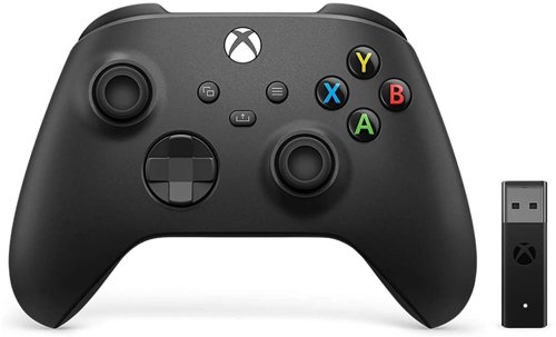 Xbox Carbon Black USB-C and Bluetooth Wireless Gaming Controller with Adapter 8XB1VA00002