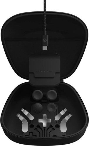 8XB4Z100002 | Customise your Xbox Elite Wireless Controller Series 2 with the right configuration and components to unleash pro-level precision with the Complete Component Pack.Return to full power while keeping everything stylish and secure with the included carrying case, charging dock, and USB-C cable.