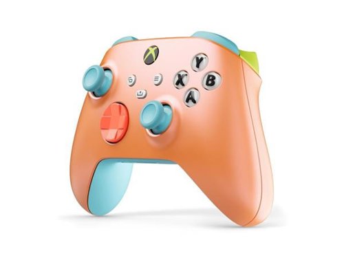 Turn up the heat with the Xbox Wireless Controller – Sunkissed Vibes OPI Special Edition, inspired by OPI’s Summer Make the Rules collection. Get your hands on this summer glow-up and make every day a beach day. Make your own rules and play on console, PC and mobile.Experience the bold, glossy D-pad with a nail polish look and feel that’s reminiscent of OPI’s Flex on the Beach.Revel in the summertime brightness of the Xbox button and triggers that embody the all-work, all-play attitude of OPI’s Summer Monday-Fridays.