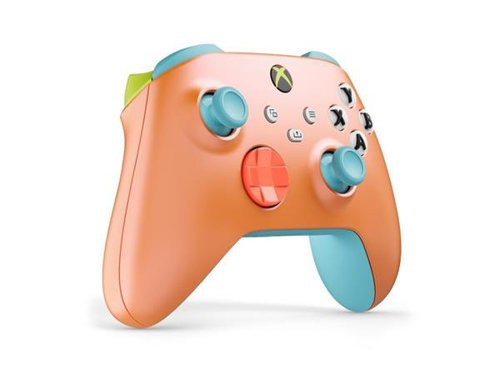 Turn up the heat with the Xbox Wireless Controller – Sunkissed Vibes OPI Special Edition, inspired by OPI’s Summer Make the Rules collection. Get your hands on this summer glow-up and make every day a beach day. Make your own rules and play on console, PC and mobile.Experience the bold, glossy D-pad with a nail polish look and feel that’s reminiscent of OPI’s Flex on the Beach.Revel in the summertime brightness of the Xbox button and triggers that embody the all-work, all-play attitude of OPI’s Summer Monday-Fridays.