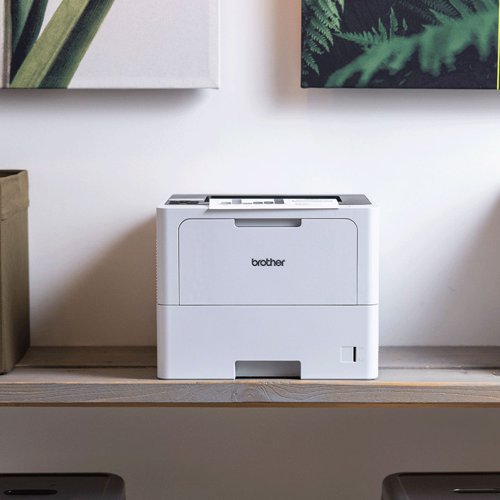 BA82480 | Professional performance with flexible connectivity options and super-fast, high-quality printing is at the heart of the Brother wireless HL-6210DW mono laser printer. The robust build quality and flexible paper handling options, makes this printer a great addition to any business. This model comes with high-yield inbox toner meaning you can start printing for longer whilst considerably reducing your print spend. Print up to 50 pages per minute. Automatic 2-sided printing, up to 24 sides per minute. Wireless and Gigabit Ethernet wired network. 256MB internal memory. Controlled via a 1 line LCD with keys. Supplied with a standard 520 sheet tray (A4). Supplied with toner.