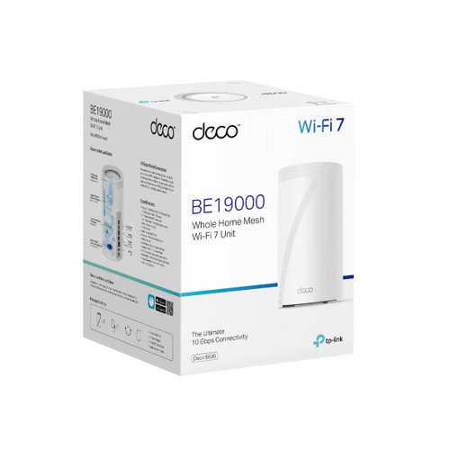 TP-Link BE19000 Tri-Band Whole Home Mesh WiFi 7 System 1 Pack