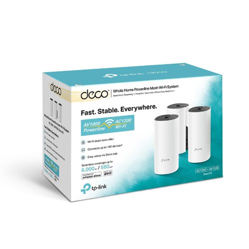 TP-Link Deco P9 AC1200 + AV1000 Whole Home Powerline Mesh Wi-Fi System Network Routers 8TP10270832