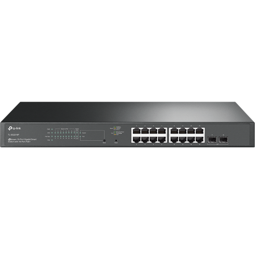 TP-Link JetStream 18-Port Gigabit Smart Switch with 16-Port PoE+ Ethernet Switches 8TP10380259