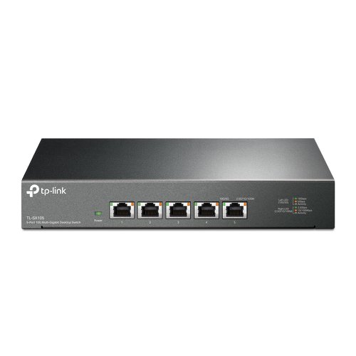 TP-Link SX105 5-Port 10G Multi-Gigabit Desktop Network Switch 8TP10331844 Buy online at Office 5Star or contact us Tel 01594 810081 for assistance