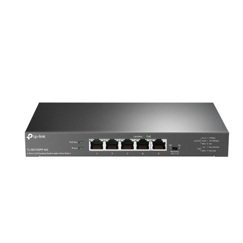 TP-Link 5 Port 2.5G Unmanaged Gigabit Ethernet Network Switch with 4 Port PoE++ 8TP10403326