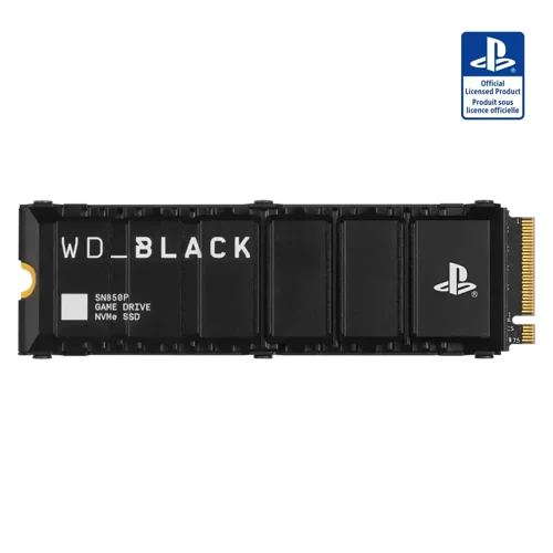 STORE MORE. PLAY MORE. FAST.Officially licensed for the PlayStation®5 console, the WD_BLACK SN850P NVMe™ SSD for PS5® consoles allows you to store more titles with worry free installation. Instantly expand up to 4TB1 of storage to hold more of your favourite games. With an optimized heatsink built specifically for the PS5® M.2 slot, you won’t need to worry about compatibility.Officially Licensed for Your PS5® ConsoleStore and play more titles on the drive that’s officially tested and certified for your PS5® console so you can keep gaming with confidence.Exclusive Heatsink DesignWith an exclusive heatsink design featuring the PlayStation® logo and optimized for the PlayStation® 5 console’s M.2 slot, installation and setup is worry-free. Store More, Play More, FastWith up to 4TB capacity, your PlayStation®5 console has the additional space to store up to 100 games so you still have room for the next big title.Get the Ultimate Gaming Edge over your CompetitionTake advantage of irrational PCIe Gen4 NVMe speeds up to 7,300MB/s read and 6,600MB/s write (2TB and 4TB model) for a responsive and seamless gaming experience.Never Stop PlayingExperience uninterrupted gameplay with a heatsink that keeps your drive running cool and WD_BLACK reliability that you can only get from a brand you trust.No More CompromisingPlay directly from the drive and eliminate the need to transfer or delete games from your console with tested and approved storage for your PS5® Console.
