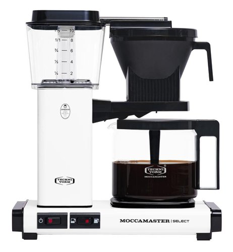 Moccamaster KBG Select Matt White UK Plug Coffee Machine  8MM53823
