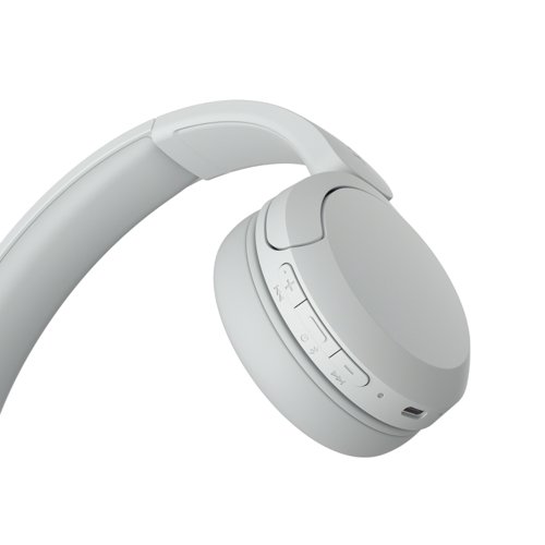 Sony WH-CH520 Headset Wireless Head-band Calls Music USB Type-C Bluetooth White 8SO10391088 Buy online at Office 5Star or contact us Tel 01594 810081 for assistance