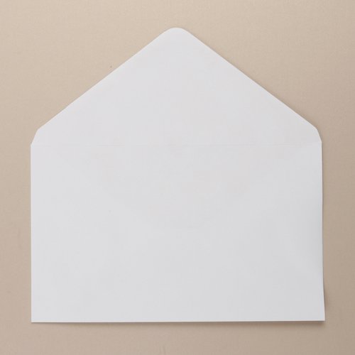 Greeting Card Envelope White Wallet Gummed C6 114X162mm 100gsm Box 500 100% PEFC Certified