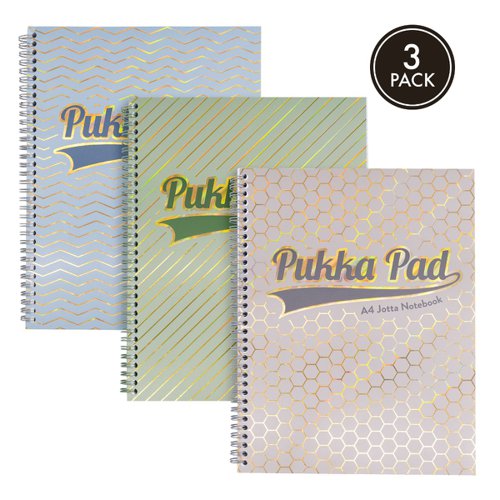 Pukka pads Haze Assorted A4+ Jotta (Pack 3) (200 pages)