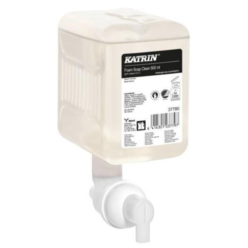 Katrin Clean Commercial Hand Wash Foam 500ml Unscented (Pack 12) - 37780