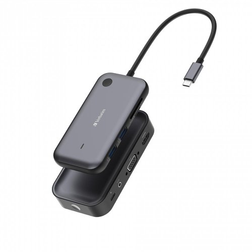 VER32146 | Unlock a new era of seamless connectivity with the Share My Screen 1080p Wireless Video Adapter. Enjoy crisp, clear 1080p resolution for presentations, streaming, and gaming without the clutter of cables. Wirelessly connect computers, laptops, tablets, and smartphones to 1080p monitors, TVs, or projectors.What you see on your smartphone or laptop screen can be wirelessly projected in sharp 1080p resolution to the larger display. Share My Screen 1080p is your wireless, hub-enhanced solution for any situation, whether you're presenting in the boardroom or the classroom, or watching videos, sports, or gaming at home.Share My Screen's Dual Screen Output allows you to mirror your display. Connect the transmitter to your device via USB-C, and the receiver to your monitor, TV or projector via HDMI or VGA. It’s plug and play and effortless to pair, while ensuring universal compatibility with a wide range of USB-C enabled devices.With a reliable 10-metre wireless range, you can enjoy the flexibility and freedom to move around your space without losing signal quality.With the hub features, you can improve your connectivity even more. This wireless video adapter includes two USB 3.2 Gen 1 ports, plus SD and microSD slots, allowing you to plug in devices such as keyboards or mice, and seamlessly share content from your USB flash drives or memory cards.The compact and portable design of the receiver and transmitter, small enough to fit in your pocket, makes it an ideal companion for professionals and students on the go.