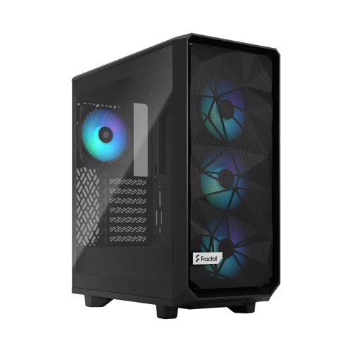 Fractal Meshify 2 Compact Lite RGB Black Tempered Glass Light Tint Mid Tower PC Case Desktop Computers 8FR10366481