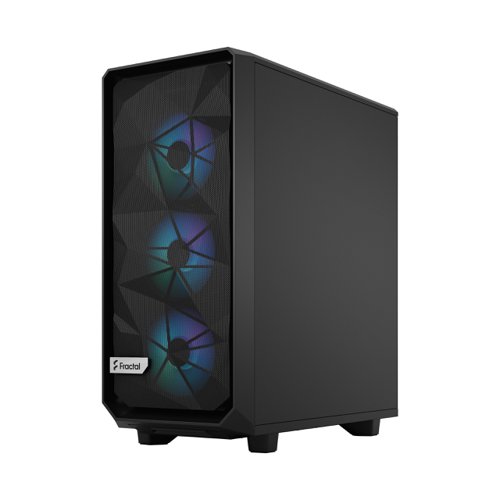 Fractal Meshify 2 Compact Lite RGB Black Tempered Glass Light Tint Mid Tower PC Case Desktop Computers 8FR10366481
