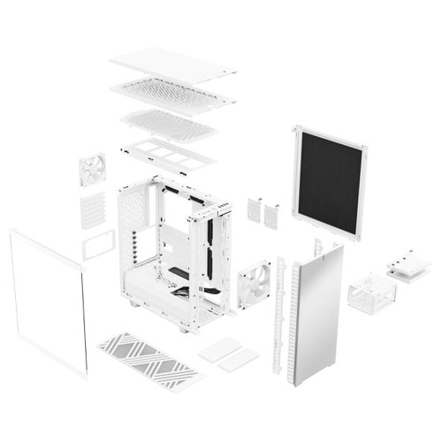 Fractal Design Define 7 Compact Tempered Glass White ATX Mid Tower PC Case Fractal Design