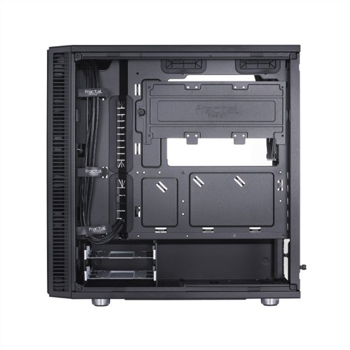 Fractal Design Define Mini C Tempered Glass Black Micro-ATX PC Case Desktop Computers 8FR10160463
