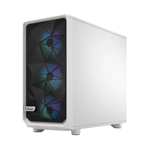 Fractal Meshify 2 RGB White Tempered Glass Clear ATX Mid Tower PC Case Desktop Computers 8FR10361731